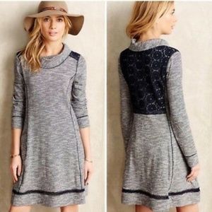 Anthropologie Spacedye Laced Swing Tunic Dress SM